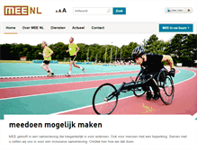 Tablet Screenshot of mee.nl